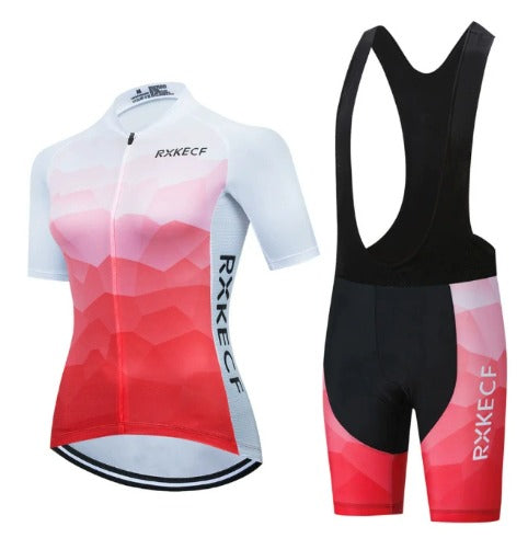 BORA set with breathable cycling jersey and bib shorts