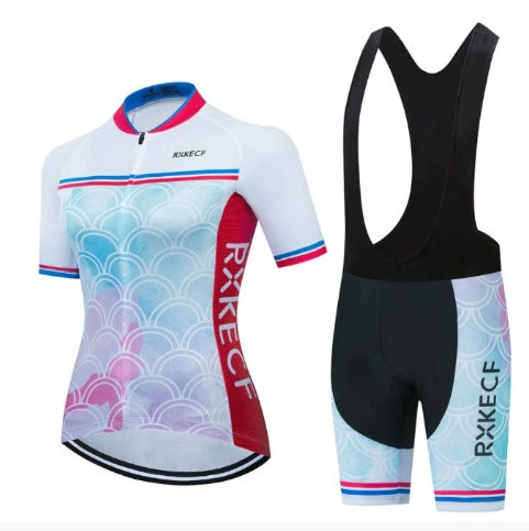 BORA set with breathable cycling jersey and bib shorts