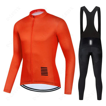 Long-sleeve cycling clothing set