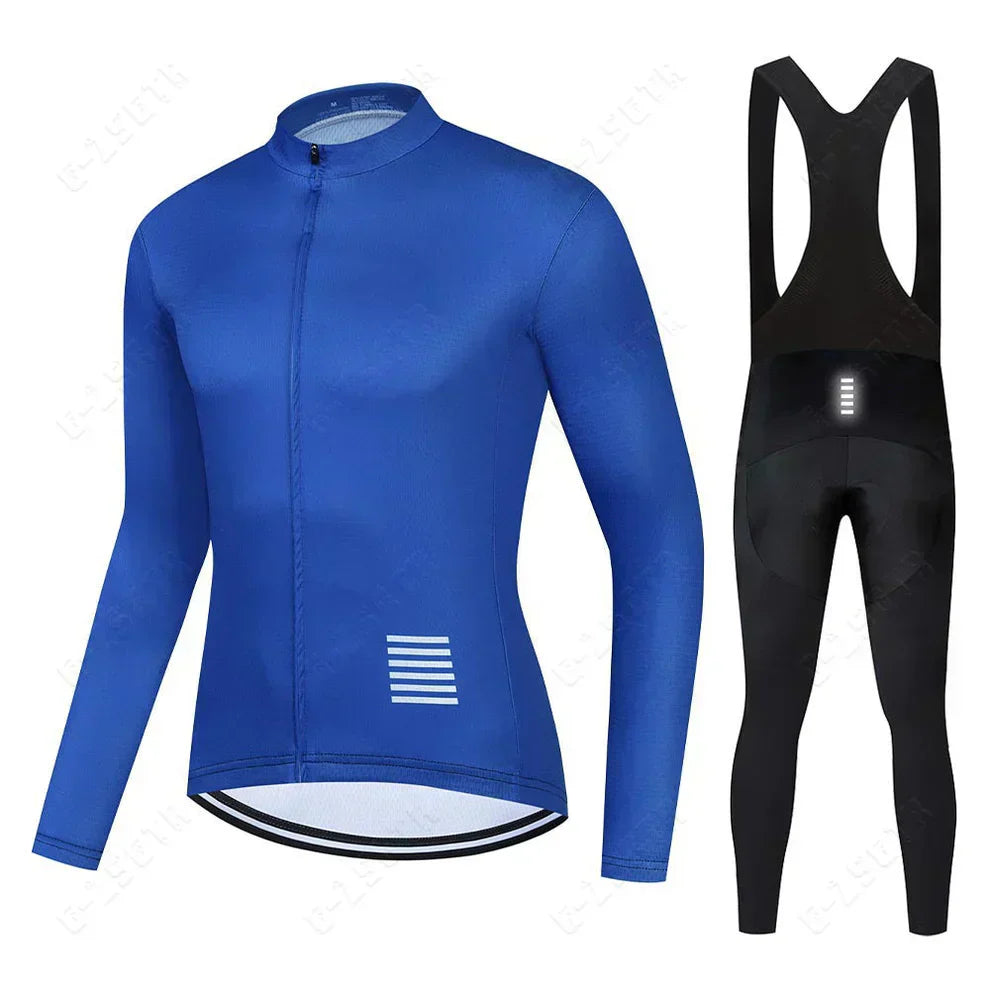 Professional cycling clothing with long sleeves