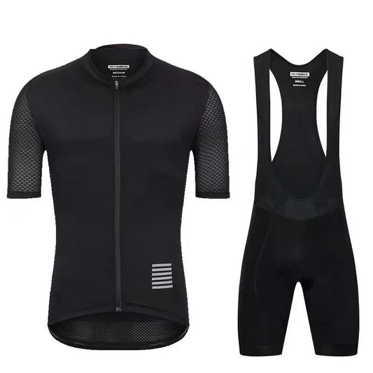 cycling clothing set with short sleeves