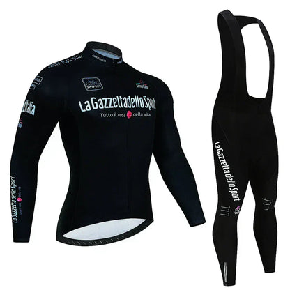 Giro d’Italia | Professional cycling jersey with long sleeves – fleece-lined version