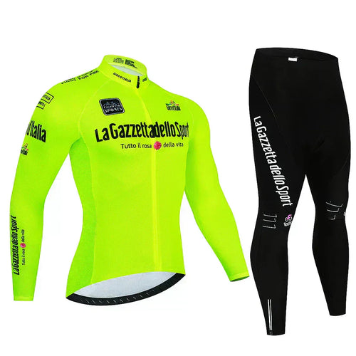 Giro d’Italia | Professional cycling jersey with long sleeves – fleece-lined version