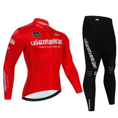 Giro d’Italia | Professional cycling jersey with long sleeves – fleece-lined version